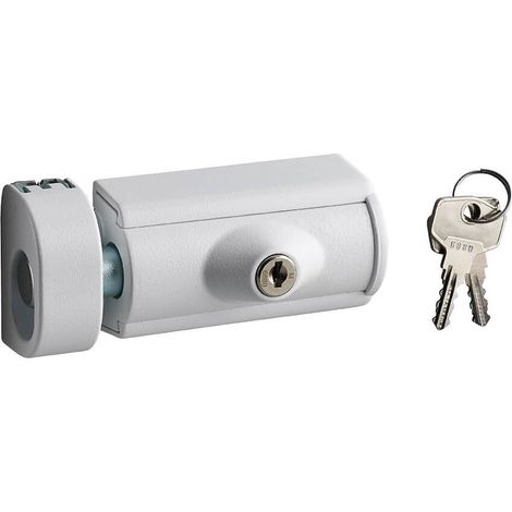 Chiavistello con chiave per finestra, bianco, 2 chiavi – THIRARD (1/2)