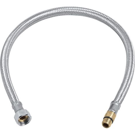 Grohe – Tuyau flexible de pression 530 mm – Filetage M12 x 1 et 3/8 pouce – Compatible robinets ZEDRA – Accessoire plomberie