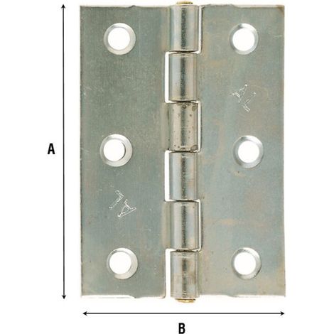 CERNIERA PERNO FISSO 838 ACC ZIN PES 28,5X1,4X30MM