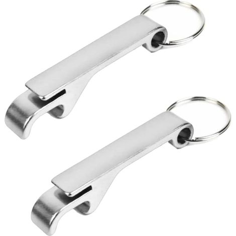 2 Flaschenöffner für Bier, Flaschenöffner mit Schlüsselanhänger, farbiger Flaschenöffner, Mini-Flaschenöffner (1/5)
