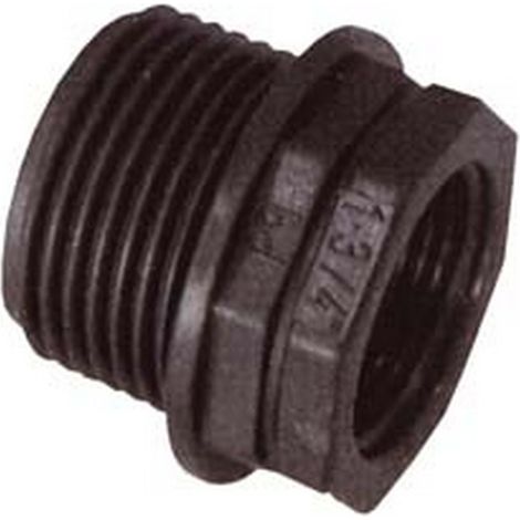 50PZ RIDUZIONE (PP) FILETTATA MASCHIO FEMMINA IN POLIPROPILENE - M 3/4"-F 1/2"