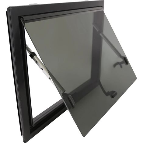 Fenêtre de camping-car, alliage d'aluminium durable, écran de protection contre les insectes, noir (1/2)