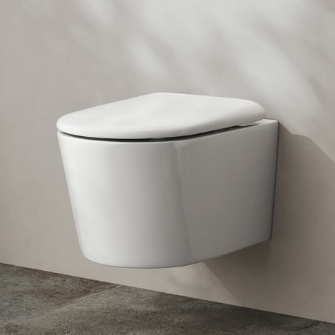 Kronenbach Tube Wand-WC spülrandlos mit Rotationsspülung und WC-Sitz wrapover (1/5)