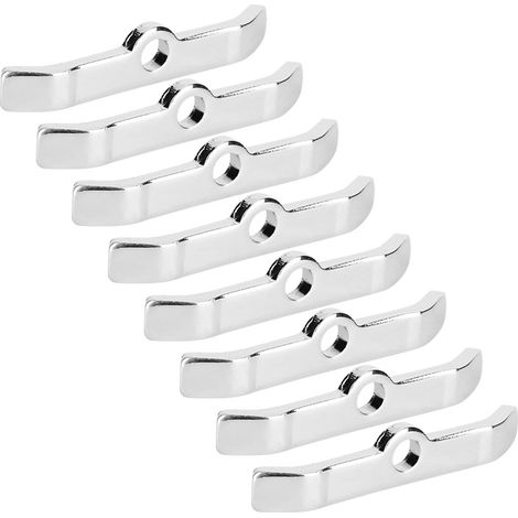 8 pièces barres de fixation pour couvercle de soupape chromé, adaptées à Chevy 283 305 327 350 Silver (1/3)