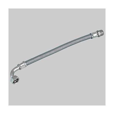 FLESSIBILE INOX CON CURVA F 3/4 X M 1/2 - cm 25