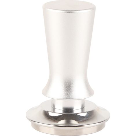 Kaffeetamper, Kaffeetampfhammer, Edelstahl-Kaffeezubehör für konstanten Druck, silber, 53 mm.