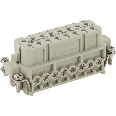 Inserto hembra A 16 polos torn HARTING 09200162812 (1/3)