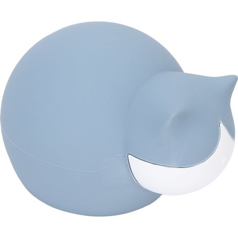 Bouillotte en silicone chat mignonne mini sac à eau portable pour étudiants bleu (1/5)