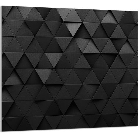 PANNELLO IN VETRO PER CUCINA 65x60 Nero (1/5)
