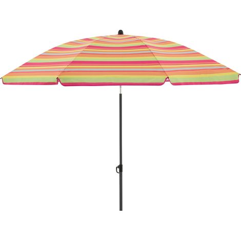Doppler Sonnenschirm / Gartenschirm "Como 160", 160 x 203 cm, bunt gestreift, Bezug aus 100 % Polyester, Gestell aus Stahl, 6,9 kg (1/5)