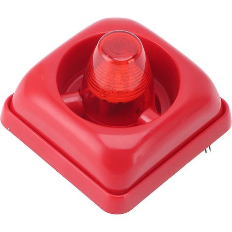 Alarme sonore et visuelle à LED avec stroboscope, 3 modes sonores, lumière clignotante, avertisseur d'incendie et de sécurité, alimentation CC 12 V ou 24 V. (1/5)