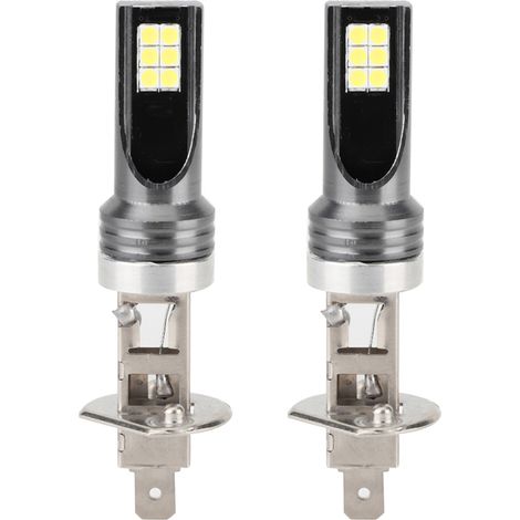 Phare avant H1 3030 12LED 6000K étanche éclairage voiture lampe accessoire auto (1/5)
