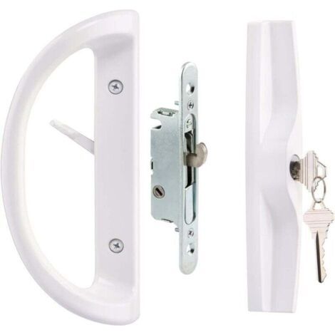 Pair Fenêtre coulissante en aluminium avec serrure à poignée coulissante (1/4)