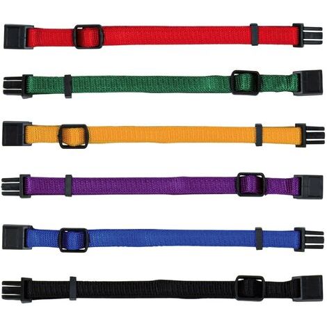 Collar para Perro Trixie Negro Rojo Azul Cobalto Manzana S/M 17-25 cm (6 Unidades) (1/2)