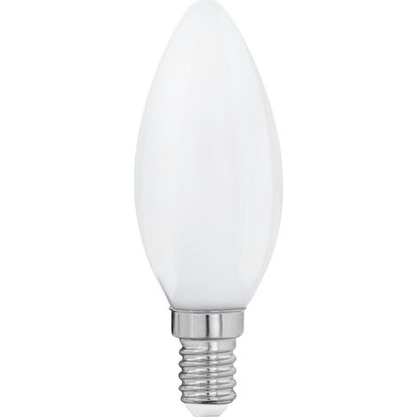 Ampoule LED E14 forme bougie, lampe en verre opaque, 4 watts (1/4)