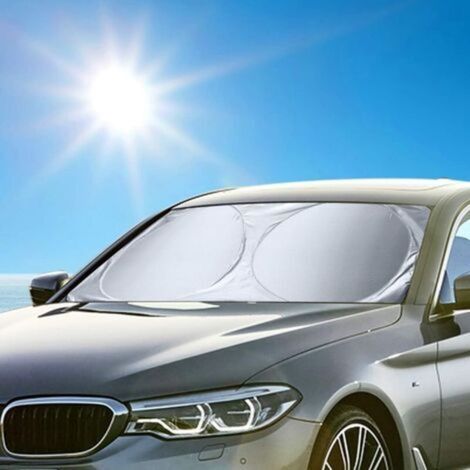 Pare-Brise-Soleil, Pare-Soleil de Voiture, Pare Soleil Voiture Couverture Pare-Brise, Pare-soleils intérieur La Pliable Pare Soleil pour Voiture Anti UV et la Chaleur - 160 x 86 CM (1/5)