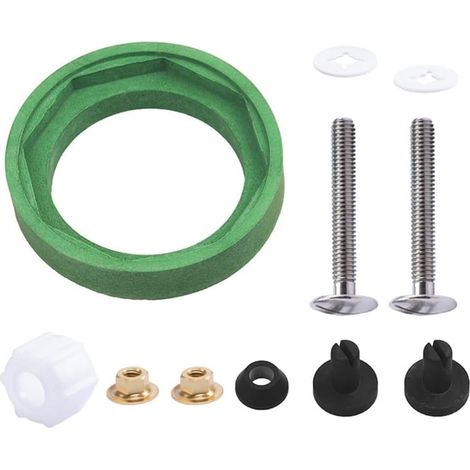 Kit de cuve de toilette avec joint, 6 cm, caoutchouc