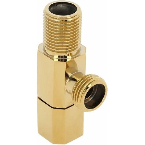 Robinet à globe, robinet en laiton pour eau chaude et froide, robinet d'angle, robinet de salle de bain, accessoires pour robinet de toilette (1/5)