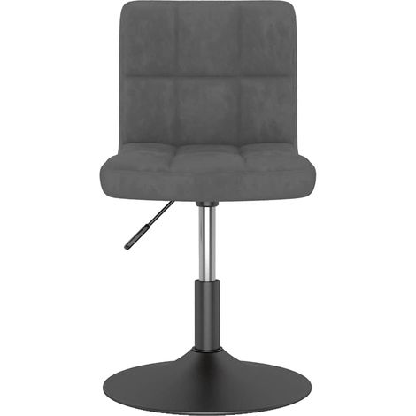 Maison Exclusive - Sedia da Pranzo Girevole Grigio Scuro in Velluto (1/5)