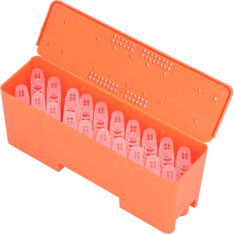 Boîte de transport King Cage avec 20 cages d'élevage de reines transparentes et outils apicoles King Cage (1/5)