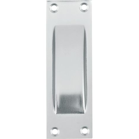 HOPPE Schiebetürmuschel 40 x 120 mm, Aluminium silber eloxiert (1/3)