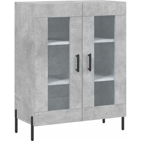 Maison Exclusive - Credenza Grigio Cemento 69,5x34x90 cm in Legno Multistrato