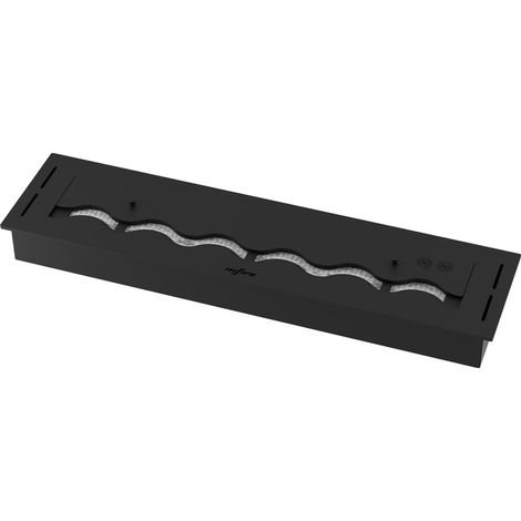Bruciatore a Bioetanolo da Incasso 80x20x7,5 cm Black Burner 800 Nero (1/5)