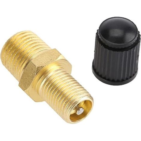 Leichter Messingkompressor, NPT-Gewinde, 1/4"-Druckluftventil aus Messing, Reifenventiladapter, Luftkompressor, Autoventil, Füllventil, Prüfventil, Ventile (1/5)