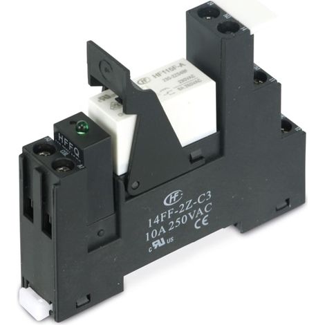 Module relais HONGFA 14FF-2Z-C3-1 & HF115F-A/230-2ZS4BF, 230 V