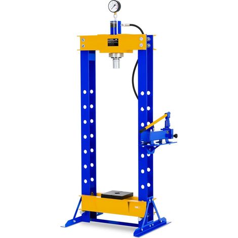 Presse d'atelier hydraulique 30 tonnes de pression bleu (1/3)