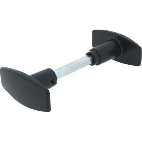 Poignée bouton double-chantier ALPERTEC carré RAL 7016 pour 6-7 mm