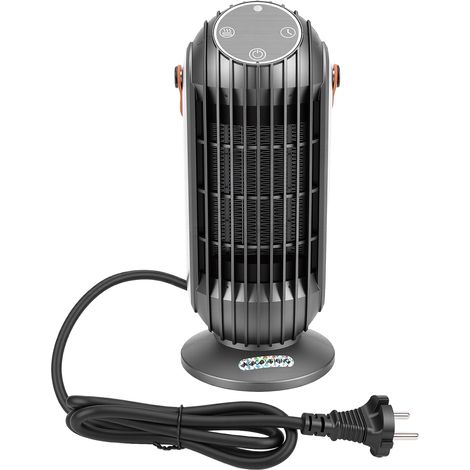 Riscaldatore per interni PTC da 1500 W, ventilatore da scrivania portatile a riscaldamento rapido con timer, per camera da letto, bagno, ufficio. (1/5)