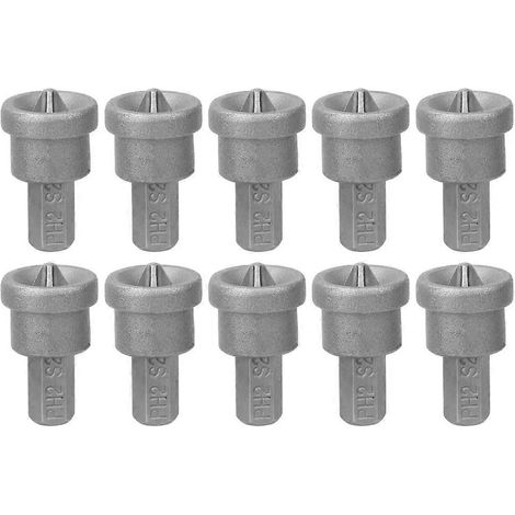 10 Stück magnetische PH2-Bits zum Tiefenanschlag von Gipskartonschrauben