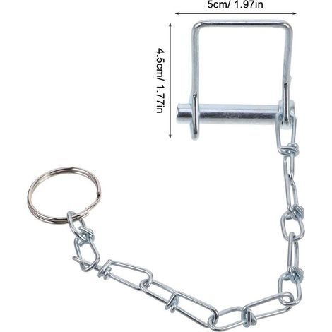 Goupille de Sécurité pour Remorque avec Câble Anti Rupture Verrouillage (1/5)