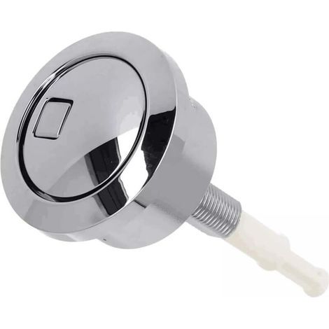 Bouton Poussoir Double Chasse d'Eau Geberit (Chromé), accessoire de salle de bain élégant, compatible avec réservoirs d'eau Geberit (1/5)