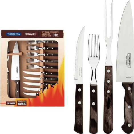 Tramontina FSC Polywood Chestnut 14-teiliges Bratset (1/5)