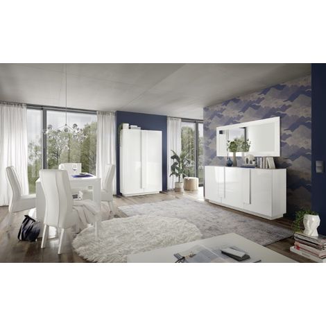 Salle à manger JUPITER Couleur Blanc brillant (1/5)