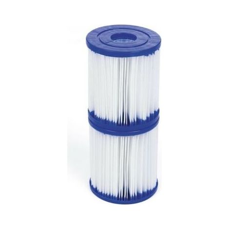 Cartouches Filtre Piscine Type I, Lot de 2 pièces, pour pompes de piscine, accessoire de nettoyage de piscine, compatibles pour filtration et entretien des tuyaux de piscine (1/4)