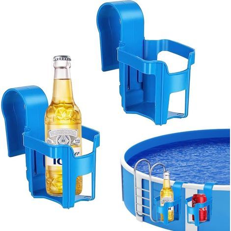 2 Pièces Porte Gobelet Piscine, Multifonctionnel Porte Gobelet Au Bord De La Piscine Détachable au Bord de la Accessoire Hors Sol pour Les Fêtes D'été, Boissons (1/5)