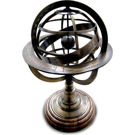 Signes Grimalt Decorazione nautica  Sfera armilare nautica grigia 20x20x28cm 5864