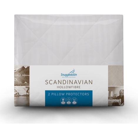 Snuggledown Scandinavian Pillow Protector, 2 Pack