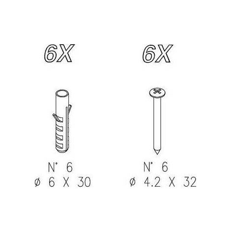 KIT VITI E TASSELLI PER BOX DOCCIA HEXA