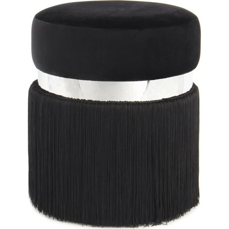 Tabouret rebecca 925 - Noir, argent (1/5)