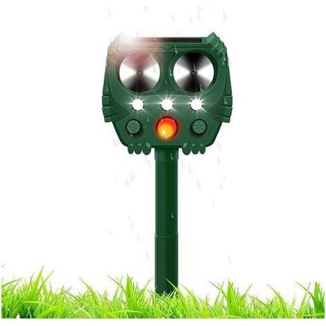 Solarbetriebener Ultraschall-Maulwurfsvertreiber – 15 kHz bis 65 kHz – Bewegungserkennung 120°/10 m – LED-Beleuchtung – 1 Stück (1/5)