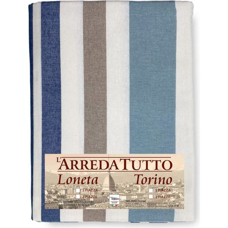 TELO ARREDO Copritutto GRAN FOULARD Copriletto COPRIDIVANO Tessuto DORY RIGA BLU 1 PIAZZA (1/5)