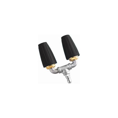 Ugello turbo rotante doppio, pistola a ugello turbo rotante 020 da 1/4 di pollice, 4000 PSI, attacco rapido da 1/4", accessori per idropulitrice