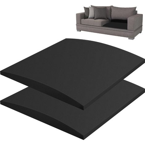 Set di 2 supporti per sedute, 50 x 50 cm, realizzati in schiuma ad alta densità, per divani, poltrone o divanetti. Sostituiscono i cuscini cedevoli (1/5)