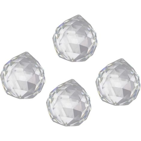 EXCEART 4pièces Pendentif Cristal Suspendu Ornements Portables pour Porte Ou Fenêtre Décoration Intérieure pour Voiture Accessoires pour Mariage Fête Ou Costume (1/5)