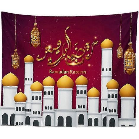 Décorations de Ramadan, tapisseries, tentures murales, nappes, ornements pour la chambre, le salon, les dortoirs et les fêtes-C 150x100cm