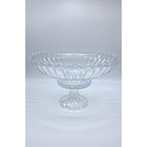 BONTURI CASA HOME DECORATION Big Alzata Vetro Janice D 32 Cm H 20 Cm Centrotavola